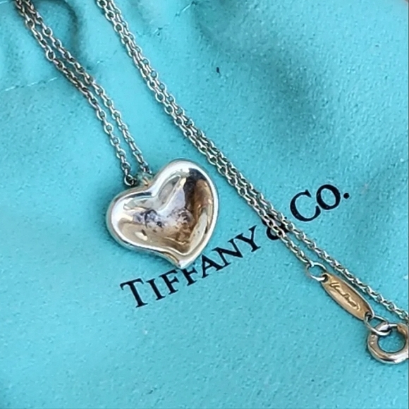 Tiffany & Co. Elsa Peretti Full Heart Pendant Necklace - Picture 1 of 4